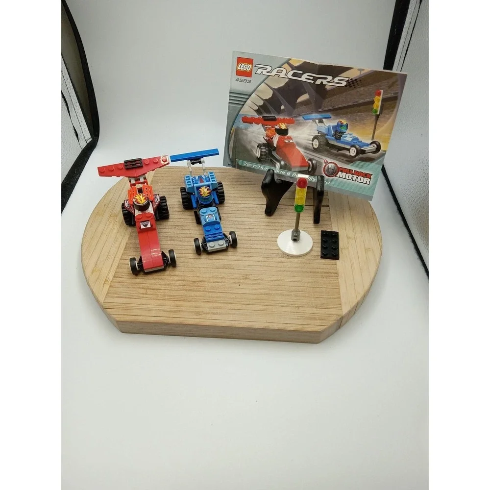 LEGO Racers #4593 Zero Hurricane & Red Blizzard With Instructions Discontinued